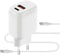 Mobiparts - Wall Charger - 20W Dual USB-C/USB-A met USB-C naar USB-C kabel - Wit