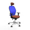 Jorquera Piqueras y Crespo 1D086G1 - Bureaustoel - Hoofdsteun Verstelbaar - Blauw Bruin