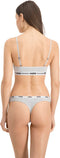 PUMA BASICS Dames 3P String - Katoen en modal - Zwart (3-pack)