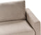 SIGGARD - Driezitsbank - Taupe - Polyester