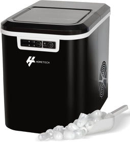 HomeTech HT023 - IJsblokjesmachine - 2 formaten ijsblokjes - 2.2 liter - Zwart