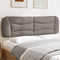 vidaXL - Hoofdbordkussen - 180 - cm - stof - taupe