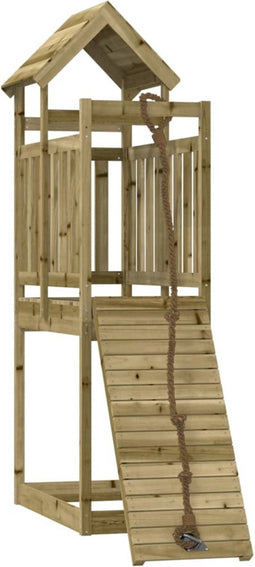 vidaXL - Speelhuis - met - klimwand - geïmpregneerd - grenenhout