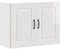 vidaXL - Keukenwandkast - Kalmar - bewerkt - hout - hoogglans - wit