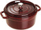 Staub Braadpan - Rond - 24 cm - Gietijzer deksel - Rood