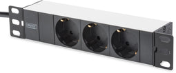 Digitus Professional DN-95411 - Stekkerdoos 3 AC-uitgangen 2 m - Zwart