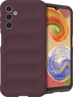 imoshion Hoesje - Geschikt voor Samsung Galaxy A14 (5G) / A14 (4G) - EasyGrip Backcover - Aubergine