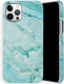 Selencia Hoesje Geschikt voor iPhone 12 Pro / 12 Hoesje - Selencia Maya Fashion Backcover - Turquoise