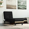 vidaXL - Chaise - longue - stof - zwart