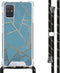 iMoshion Hoesje Geschikt voor Samsung Galaxy A71 Hoesje Met Koord - iMoshion Design Hoesje met Koord - Blauw / Meerkleurig / Goud / Blue Graphic