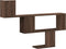 vidaXL - Wandschap - 100x15x70 - cm - bewerkt - hout - bruin - eikenkleurig