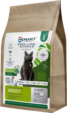 HenArt - Kattenbrokken - Meelwormen/Insecten – Hypoallergeen - 1,5 kg