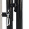 vidaXL - Poort - enkel - 100x250 - cm - zwart