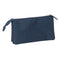 Pennenetui met 3 vakken El Ganso Eclipse Marineblauw 22 x 12 x 3 cm
