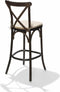 Kussen voor Crossback (bar)stoel, ecru, gewatteerd - SET VAN 7
