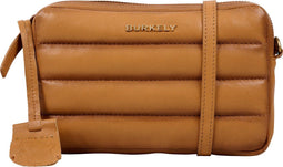 BURKELY DROWSY DANI - Phonebag - Leren tas met puffy details - Cognac
