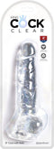 Pipedream - King Cock - Dildo met Balzak - 20,5 cm - Transparant