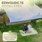 O'DADDY® Schaduwdoek 5x5m - Zonnezeil - UV30 Zonwering - Donkergrijs
