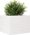 vidaXL - Plantenbak - 60x60x46 - cm - massief - grenenhout - wit