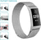 iMoshion Bandje Geschikt voor Fitbit Charge 4 / Charge 3 - iMoshion Milanese Watch bandje - Zilver