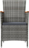 vidaXL - Tuinstoelen - 2 - st - poly - rattan - grijs