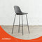 Alterego Loki - Zwarte Geperforeerde Barkruk - Binnen & Buiten - 48x49x106cm