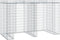 vidaXL - Schanskorf - voor - vuilnisbak - 192x91x120 - cm - gegalvaniseerd - ijzer