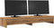 vidaXL - Monitorstandaard - met - lades - 100x27x15 - cm - hout - artisanaal - eiken