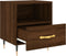vidaXL - Nachtkastje - 40x35x47,5 - cm - bewerkt - hout - bruin - eikenkleur