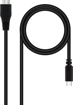 Nanocable 10.01.1201-BK USB-kabel 1 m USB 3.2 Gen 1 (3.1 Gen 1) USB C Micro-USB B Zwart