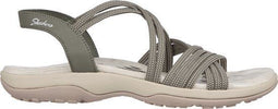 Skechers Reggae Slim - Sandalen - Maat 42 - Olijfgroen