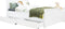 Bopita Bobby bed 140x200 met hoog hoofdeinde - Wit
