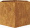 vidaXL - Plantenbak - zeshoek - 69x60x45 - cm - weervast - staal