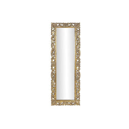 DKD Home Decor - Wandspiegel - 60 x 3,5 x 180 cm - Gouden Mangohout