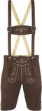 Dressforfun Lian - Lederhosen - Kunstleer - Bretels - Bruin