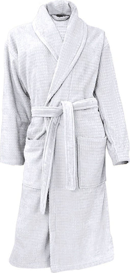 LINNICK Wafel Badjas - Badjas Velours Katoen - maat XL - White - Badjas Dames - Badjas Heren