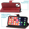 iMoshion Hoesje Geschikt voor iPhone 13 Hoesje Met Pasjeshouder - iMoshion Luxe Bookcase - Rood