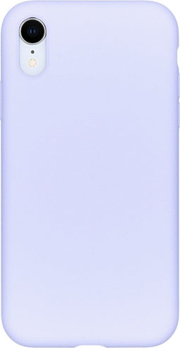 Accezz iPhone XR - Liquid Silicone Backcover - Schokabsorberend - Paars
