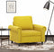 Fauteuil 60 cm fluweel geel