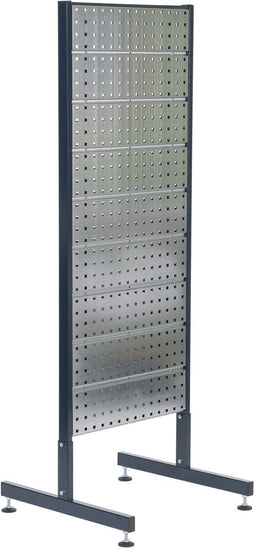 Raaco Dubbelzijdig rek - 6 geperforeerde panelen - Zilver