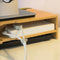 SoBuy BBF03-N - Monitorstandaard - Houten bureau-organizer met 3 lades - Natuur