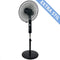 Luvego Statief Ventilator - Stille Hoogte Verstelbaar - 3 Snelheden Oscillatiefunctie - Zwart