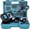 Makita DHP482RFX1 18V Li-Ion accuboormachine met klopfunctie - 2x 3.0Ah accu - 74-delige accessoireset