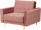 Fauteuil ABERDEEN Fluweel Roze