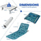 Coast Strandmatten en Bijzettafel - Set van 3 - Turquoiseblauw - Opvouwbaar