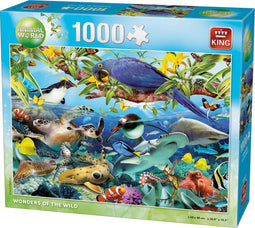 King Animal World - Puzzel 1000 stukjes - Tropische dieren - Multicolor