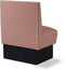 Bel Air Dinerbank Single Booth HW-70 Dusty Rose