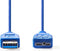Nedis USB 3.2 Gen 1 - USB-A Male naar USB Micro-B Male - 5 Gbps - 0.50 m - Blauw