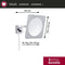 Paulmann Bela - LED-cosmeticaspiegel - Verlichtingsmiddel IP44 3000K 260lm 5,7W Chroom Wit Spiegel