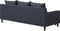 ELVENES - Hoekbank - Donkergrijs - Linkszijdig - 206 cm - Polyester